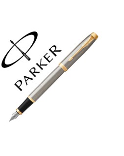 Pluma parker im metal cepillado gt