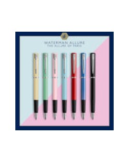 Pluma waterman allure pastel expositor de 20 unidades 4 colores pastel surtidos