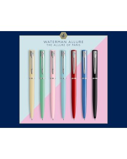 Boligrafo waterman allure pastel expositor de 20 unidades 4 colores pastel surtidos