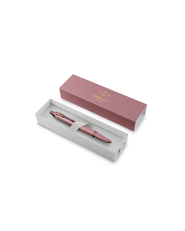 Boligrafo parker im pointe moyenne mauve rosa/cobre