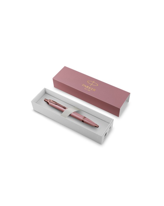 Boligrafo parker im pointe moyenne mauve rosa/cobre