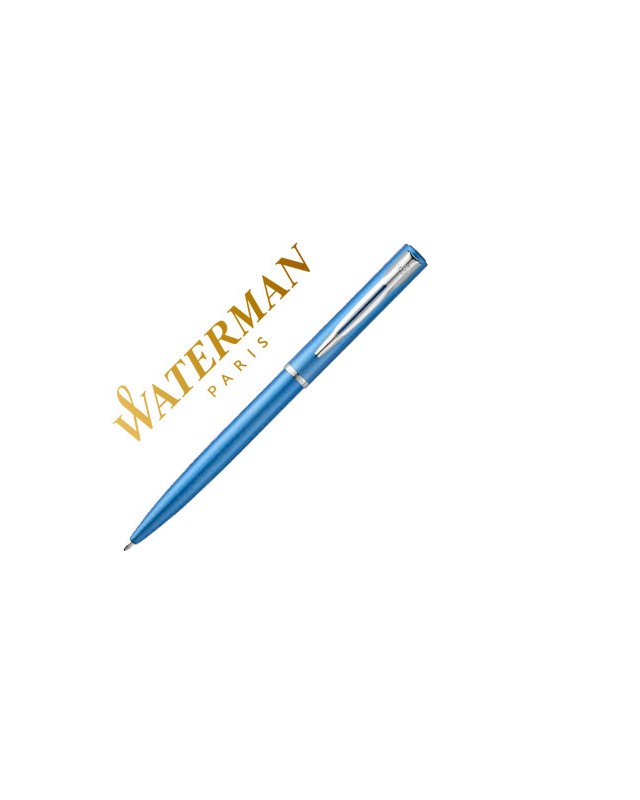 Boligrafo waterman allure laca azul en estuche de regalo