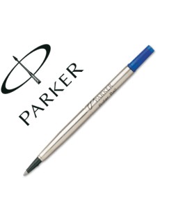 Recambio rotulador roller parker 0,8 mm azul