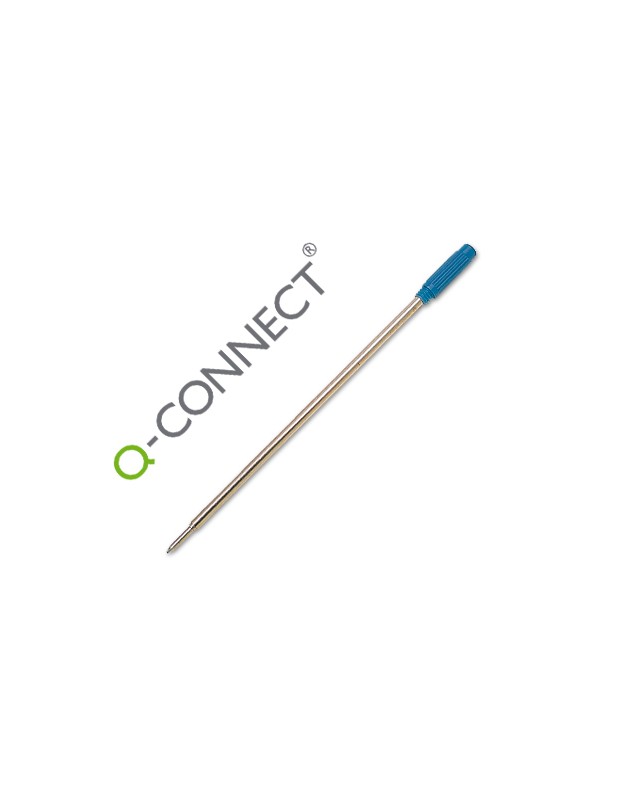 Recambio boligrafo q-connect tipo cross azul