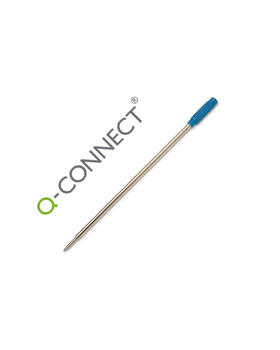 Recambio boligrafo q-connect tipo cross azul