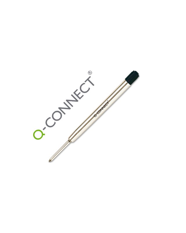 Recambio boligrafo q-connect tipo parker negro