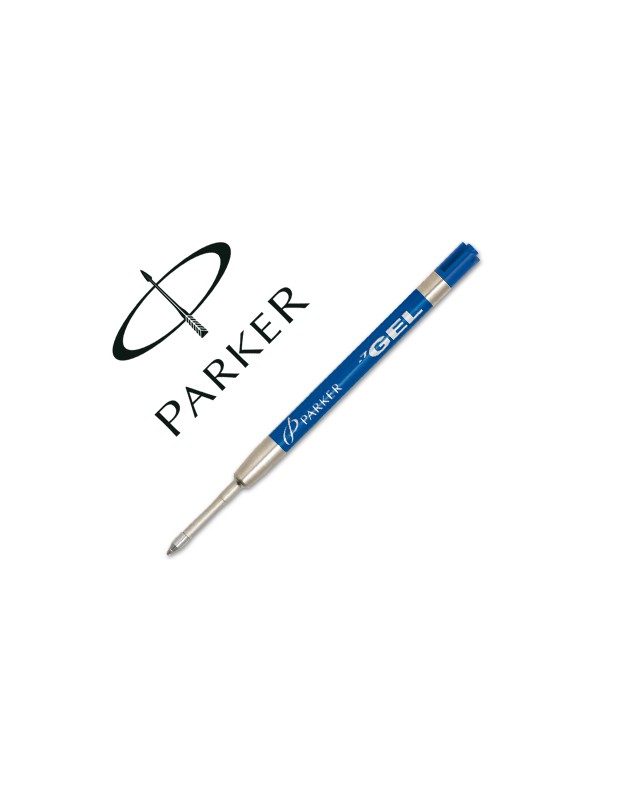 Recambio boligrafo gel parker azul