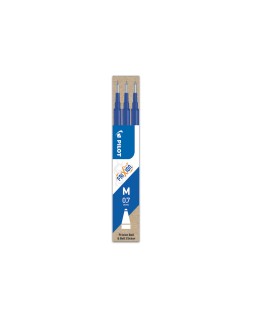 Recambio boligrafo pilot frixion ball azul caja de 3 unidades
