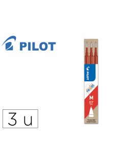 Recambio boligrafo pilot frixion ball rojo caja de 3 unidades