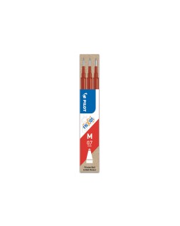 Recambio boligrafo pilot frixion ball rojo caja de 3 unidades