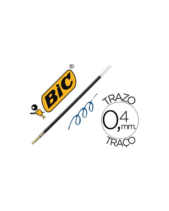 Recambio boligrafo bic peana pen desk azul