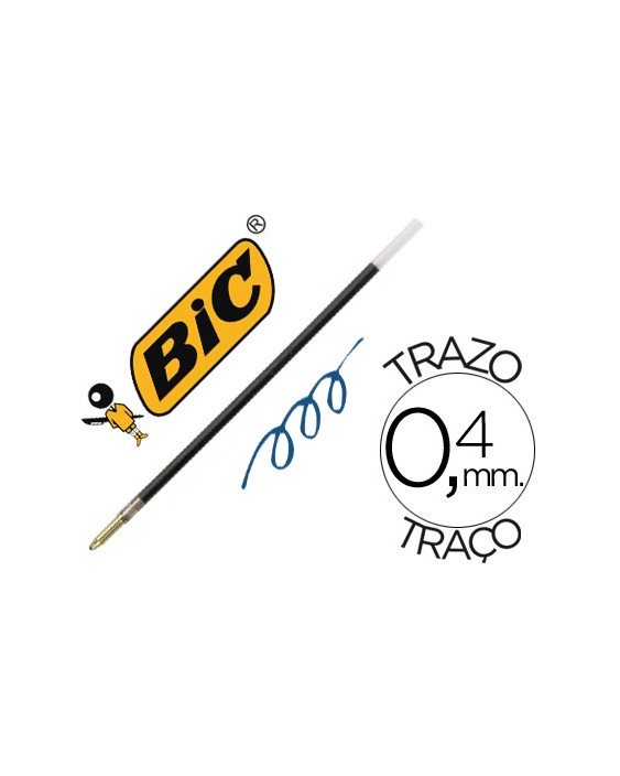 Recambio boligrafo bic peana pen desk azul