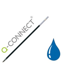 Recambio boligrafo extensible q-connect kf00233 azul