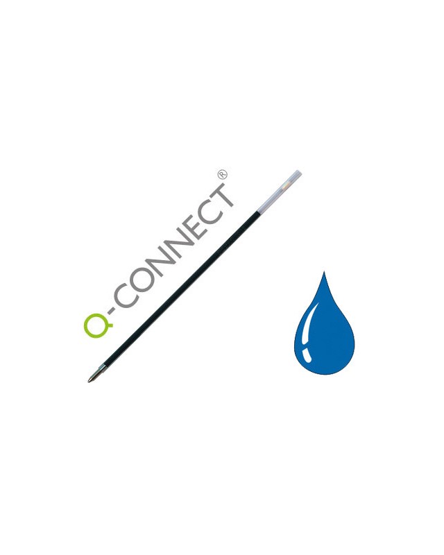 Recambio boligrafo extensible q-connect kf00233 azul