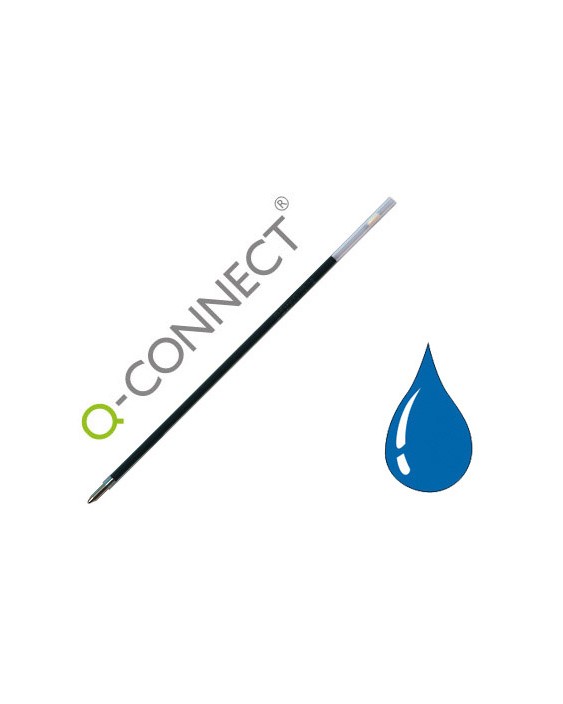 Recambio boligrafo extensible q-connect kf00233 azul