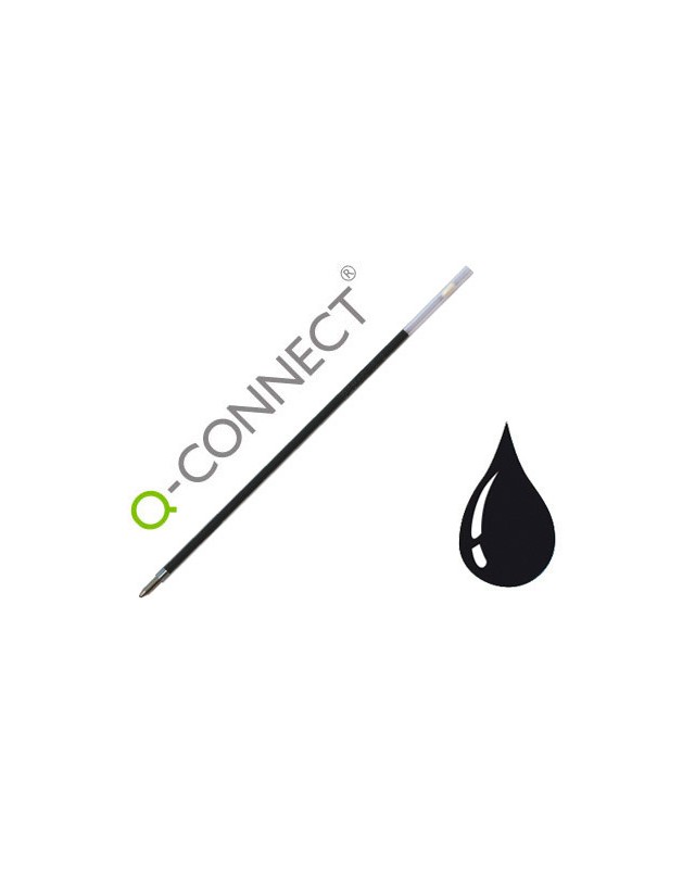 Recambio boligrafo extensible q-connect kf00233 negro