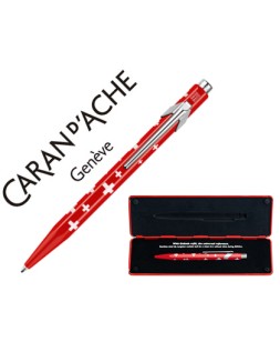 Boligrafo caran d'ache 849 total swiss con estuche punta media