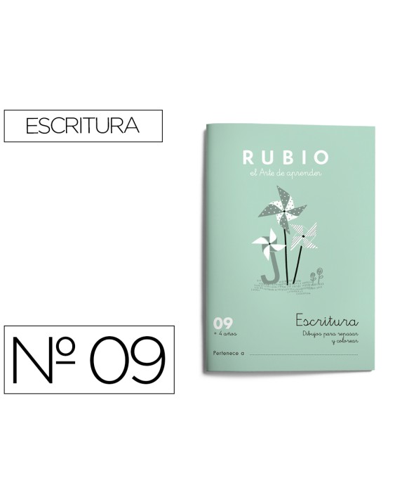 Cuaderno rubio caligrafia nº 09