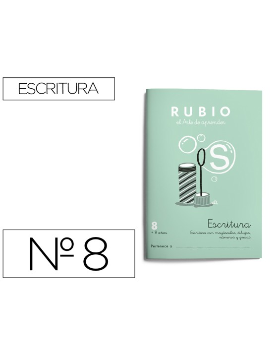 Cuaderno rubio caligrafia nº 8
