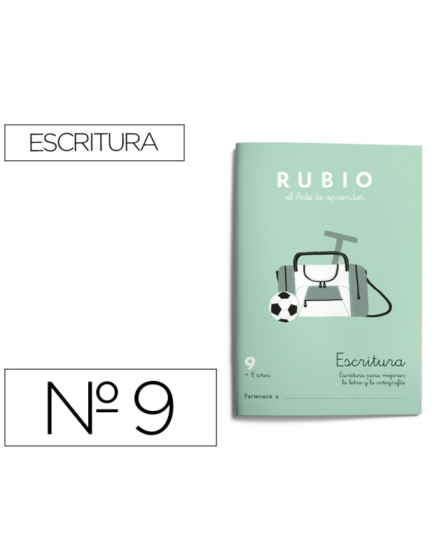 Cuaderno rubio caligrafia nº 9