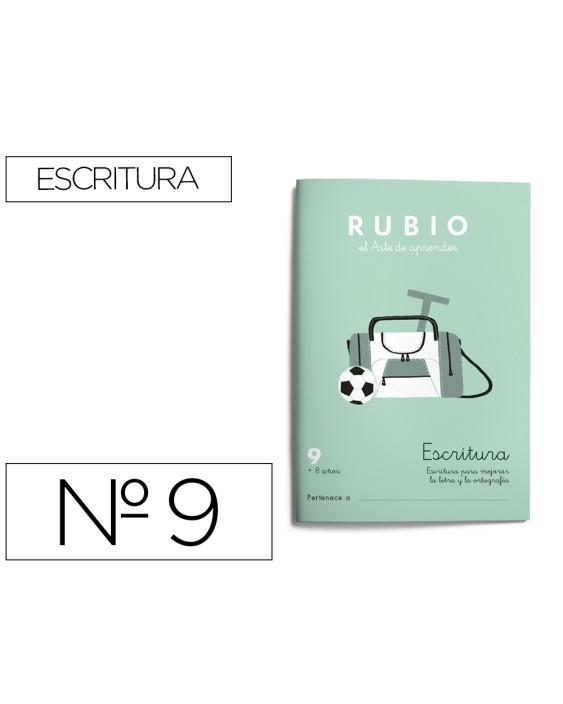 Cuaderno rubio caligrafia nº 9