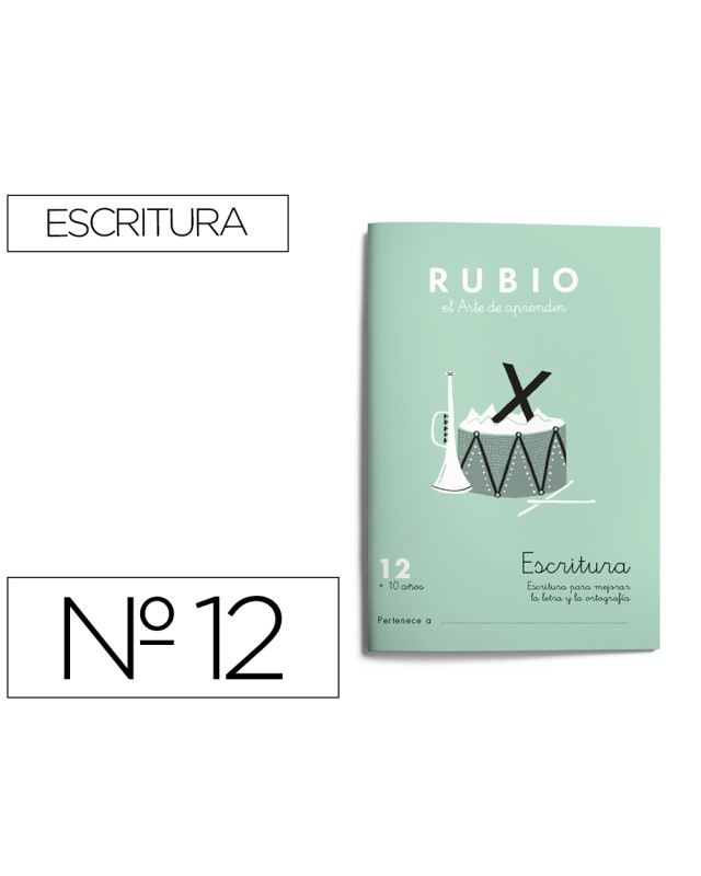 Cuaderno rubio caligrafia nº 12