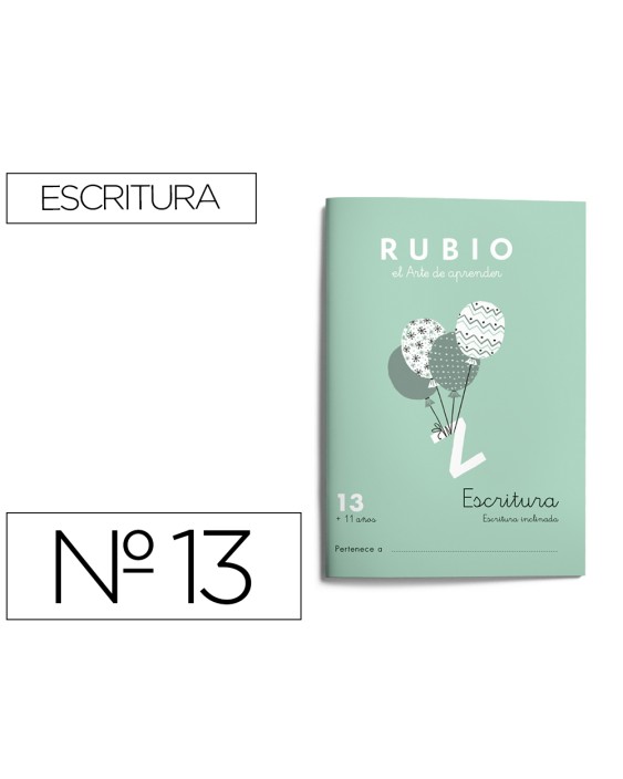 Cuaderno rubio caligrafia nº 13