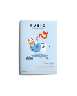 Cuaderno rubio ortografia 6-7 años para empezar