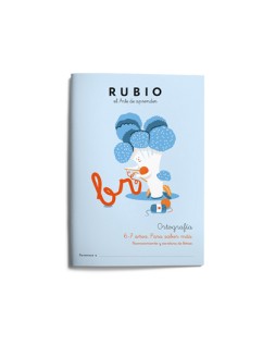 Cuaderno rubio ortografia 6-7 años para saber mas