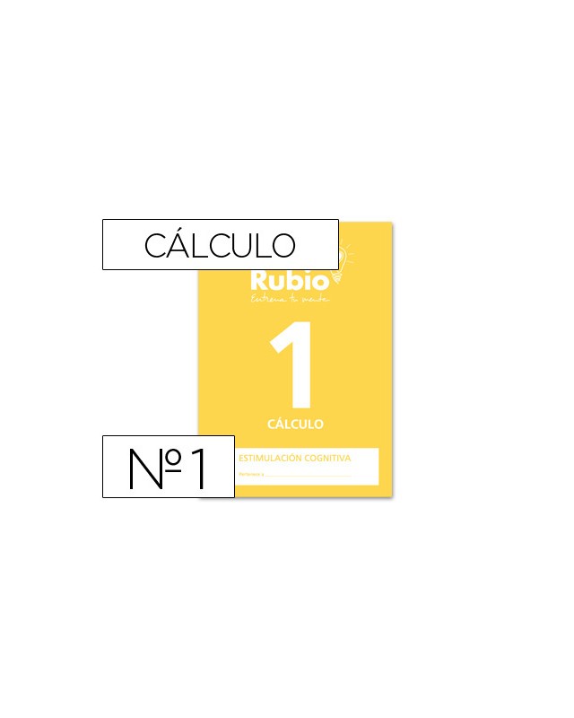 Cuaderno rubio entrena tu mente estimulacion cognitiva calculo 1