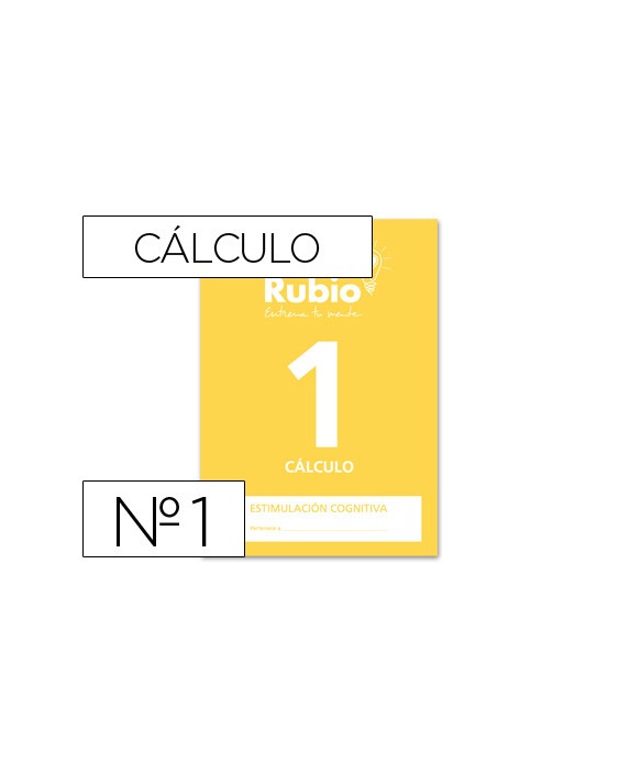Cuaderno rubio entrena tu mente estimulacion cognitiva calculo 1