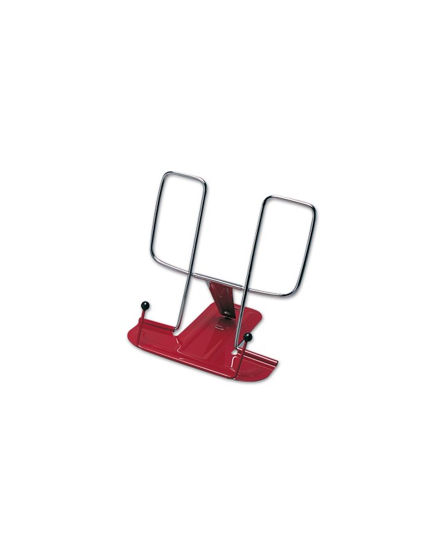 Atril liderpapel base metalica angulo ajustable soporte parteposterior 195x235 mm color rojo