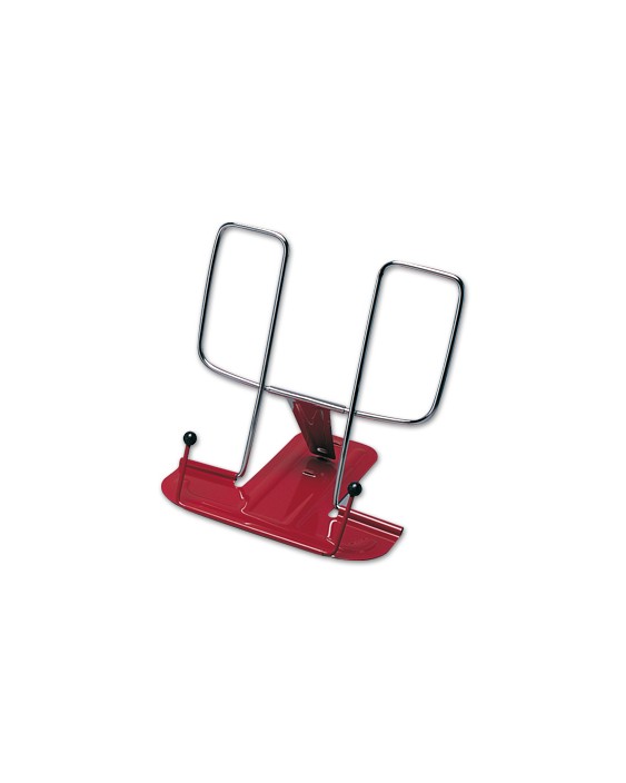 Atril liderpapel base metalica angulo ajustable soporte parteposterior 195x235 mm color rojo