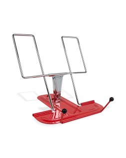 Atril liderpapel base metalica angulo ajustable soporte parteposterior 195x235 mm color rojo