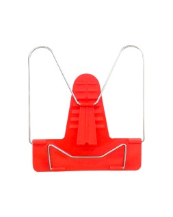 Atril liderpapel base plastico angulo ajustable soporte parte posterior 190x215 mm color rojo