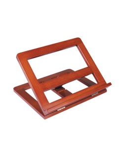 Atril sujetalibros q-connect madera color cognac 330x270x65 mm