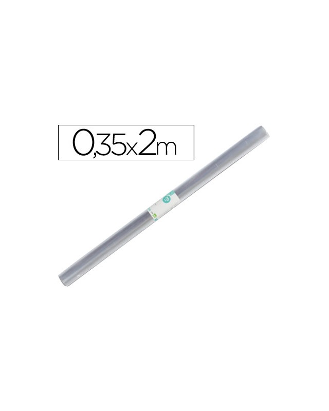 Rollo plastico forralibros 0,35x2 m liderpapel