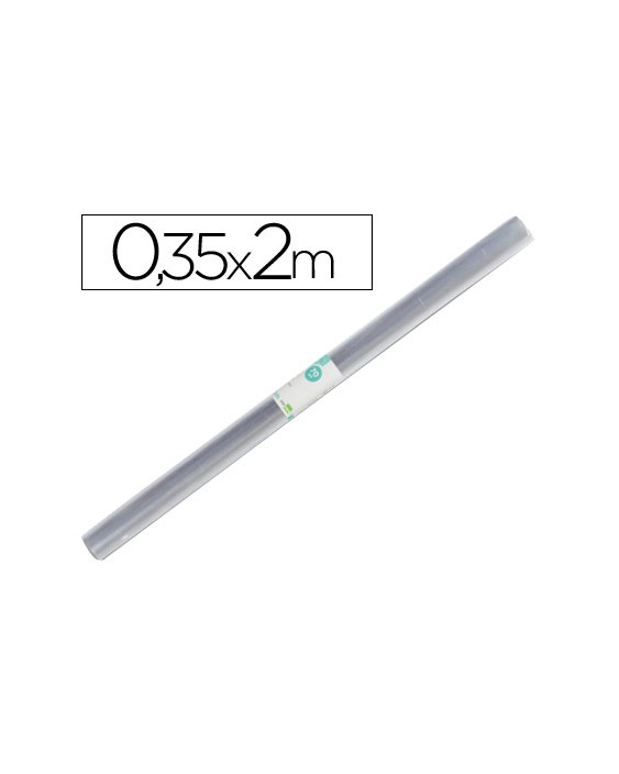 Rollo plastico forralibros 0,35x2 m liderpapel