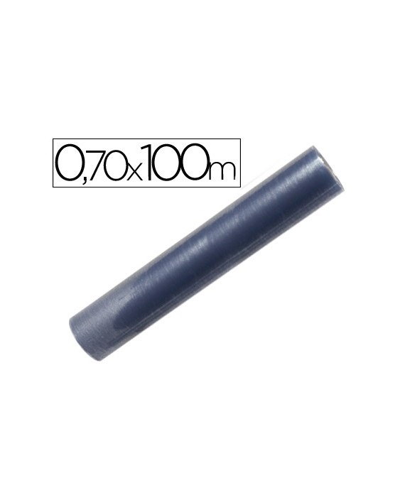 Rollo plastico forralibros 0,70x100 m 70 mc