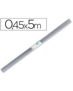 Rollo plastico forralibros liderpapel 0,45x5 m 70 mc