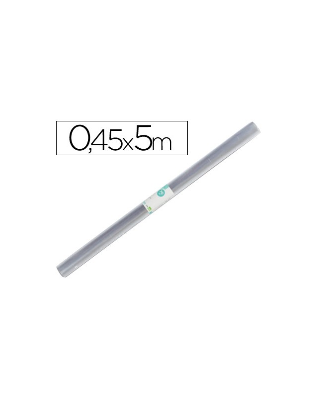 Rollo plastico forralibros liderpapel 0,45x5 m 70 mc