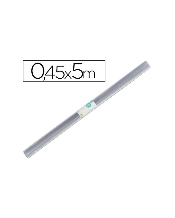 Rollo plastico forralibros liderpapel 0,45x5 m 70 mc