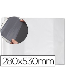 Forralibro pvc con solapa ajustable adhesivo 280x530 mm