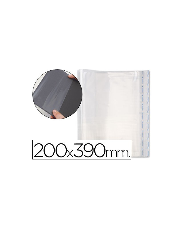 Forralibro pp ajustable adhesivo 200x390mm