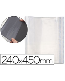 Forralibro pp ajustable adhesivo 240x450mm