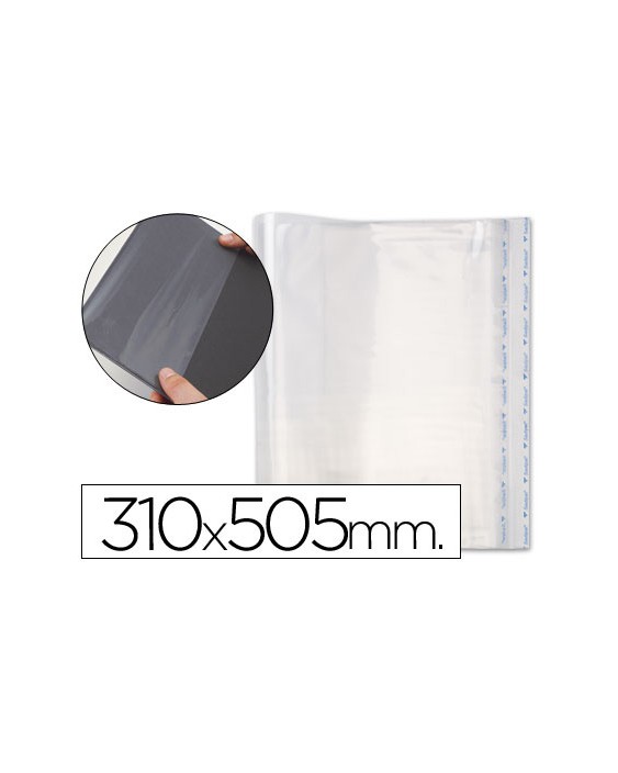Forralibro pp ajustable adhesivo 310x505 mm