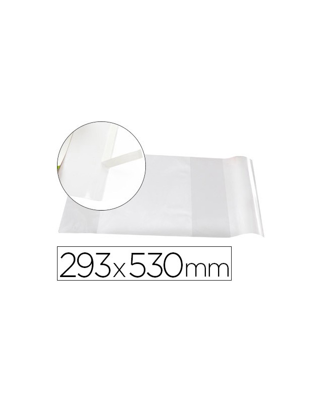 Forralibro liderpapel nº29 con solapa ajustable adhesivo 293 x 530 mm