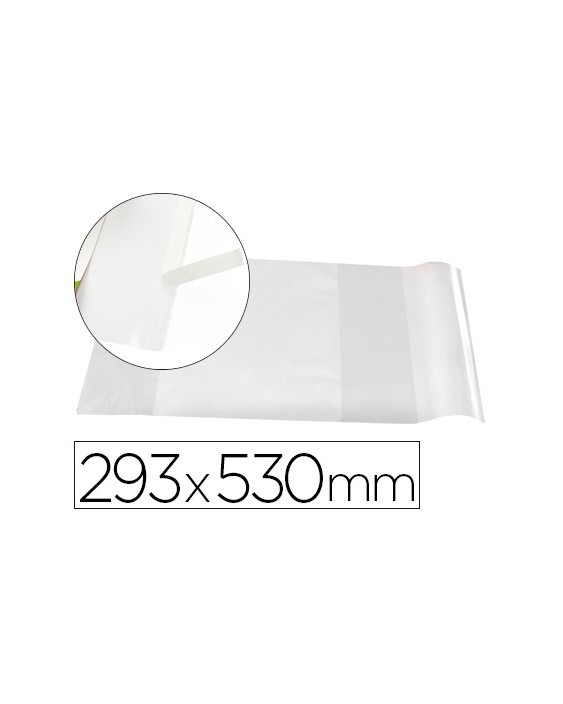 Forralibro liderpapel nº29 con solapa ajustable adhesivo 293 x 530 mm