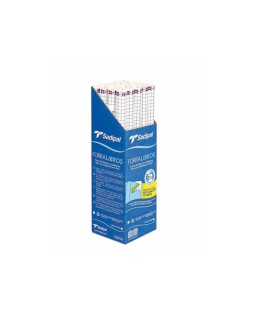Rollo plastico adhesivo sadipal 0.33x1.50 m 50 mc forralibros removible 1 año