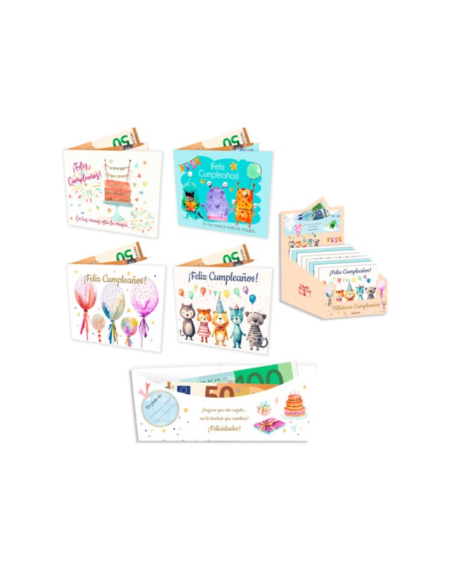 Billetero cumpleaños plata